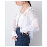大人の抜け感を愉しむ襟付きショート丈シアーシャツブラウス レディース ファッション | Sawa a la mode | 詳細画像17