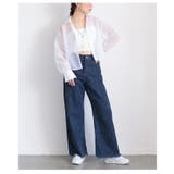 大人の抜け感を愉しむ襟付きショート丈シアーシャツブラウス レディース ファッション | Sawa a la mode | 詳細画像19