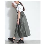 遊び心で垢抜けるギャザーサロペットスカート レディース ファッション | Sawa a la mode | 詳細画像5 