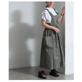 遊び心で垢抜けるギャザーサロペットスカート レディース ファッション | Sawa a la mode | 詳細画像11 