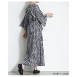楊柳柄で着映えるベルト付きフレアワンピース レディース ファッション | Sawa a la mode | 詳細画像4
