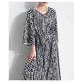 楊柳柄で着映えるベルト付きフレアワンピース レディース ファッション | Sawa a la mode | 詳細画像5
