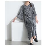 楊柳柄で着映えるベルト付きフレアワンピース レディース ファッション | Sawa a la mode | 詳細画像6
