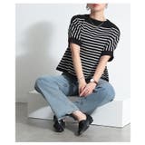 トレンドに左右されないボーダーニットドルマンカットソー レディース ファッション | Sawa a la mode | 詳細画像6