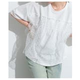 甘さ引き立つドット柄シフォン異素材カットソー レディース ファッション | Sawa a la mode | 詳細画像7