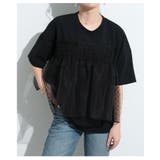 甘さ引き立つドット柄シフォン異素材カットソー レディース ファッション | Sawa a la mode | 詳細画像15