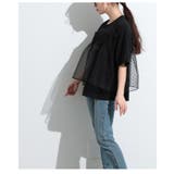甘さ引き立つドット柄シフォン異素材カットソー レディース ファッション | Sawa a la mode | 詳細画像20