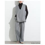 重ねればマニッシュなVネックフレアジレ レディース ファッション | Sawa a la mode | 詳細画像18