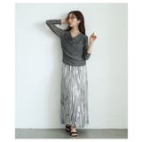 ルーズな抜け感を与えるシアーボートネックプルオーバー レディース ファッション | Sawa a la mode | 詳細画像4