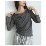 ルーズな抜け感を与えるシアーボートネックプルオーバー レディース ファッション | Sawa a la mode | 詳細画像8