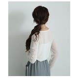 ルーズな抜け感を与えるシアーボートネックプルオーバー レディース ファッション | Sawa a la mode | 詳細画像11