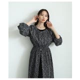 重ねて華やぐジップアップフラワープリントシフォンワンピース レディース | Sawa a la mode | 詳細画像7