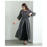 重ねて華やぐジップアップフラワープリントシフォンワンピース レディース | Sawa a la mode | 詳細画像8