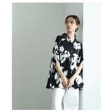 揺れるドレープが美しいフラワーシルエットドルマンブラウス レディース ファッション | Sawa a la mode | 詳細画像6