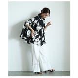 揺れるドレープが美しいフラワーシルエットドルマンブラウス レディース ファッション | Sawa a la mode | 詳細画像11