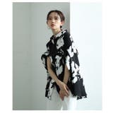 揺れるドレープが美しいフラワーシルエットドルマンブラウス レディース ファッション | Sawa a la mode | 詳細画像12