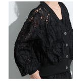 立体ラインレースがリズムを加えるカーディガン レディース ファッション | Sawa a la mode | 詳細画像10