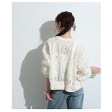 立体ラインレースがリズムを加えるカーディガン レディース ファッション | Sawa a la mode | 詳細画像14