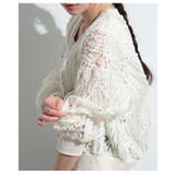 立体ラインレースがリズムを加えるカーディガン レディース ファッション | Sawa a la mode | 詳細画像17