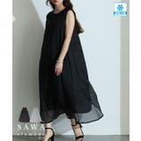 見た目も着心地も軽やか接触冷感シフォンワンピース レディース ファッション | Sawa a la mode | 詳細画像1