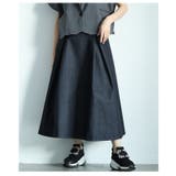 ボックスプリーツデニムスカート レディース ファッション | Sawa a la mode | 詳細画像10