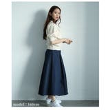 ボックスプリーツデニムスカート レディース ファッション | Sawa a la mode | 詳細画像20