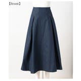 ボックスプリーツデニムスカート レディース ファッション | Sawa a la mode | 詳細画像21