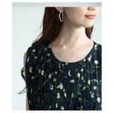 リーフ柄ロングプリーツワンピース レディース ファッション | Sawa a la mode | 詳細画像4