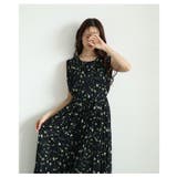 リーフ柄ロングプリーツワンピース レディース ファッション | Sawa a la mode | 詳細画像6