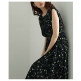 リーフ柄ロングプリーツワンピース レディース ファッション | Sawa a la mode | 詳細画像7
