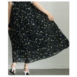 リーフ柄ロングプリーツワンピース レディース ファッション | Sawa a la mode | 詳細画像18