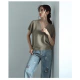 コクーンシルエットサマーニットトップス レディース ファッション | Sawa a la mode | 詳細画像19 