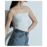 ラグジュアリーさ醸し出すカップ付きラメキャミソール レディース ファッション | Sawa a la mode | 詳細画像18 