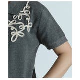 流れるコード刺繍に惹かれるWジップニットブルゾン レディース ファッション | Sawa a la mode | 詳細画像11