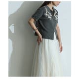 流れるコード刺繍に惹かれるWジップニットブルゾン レディース ファッション | Sawa a la mode | 詳細画像20