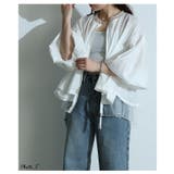 ときめくトレンド感異素材ボリューム袖ブルゾン レディース ファッション | Sawa a la mode | 詳細画像3
