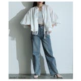 ときめくトレンド感異素材ボリューム袖ブルゾン レディース ファッション | Sawa a la mode | 詳細画像9