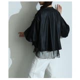 ときめくトレンド感異素材ボリューム袖ブルゾン レディース ファッション | Sawa a la mode | 詳細画像14