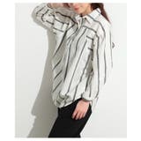 鮮度を高めるストライプ柄コットンプルオーバーシャツ レディース ファッション | Sawa a la mode | 詳細画像4