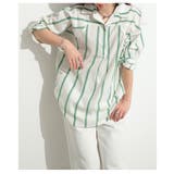 鮮度を高めるストライプ柄コットンプルオーバーシャツ レディース ファッション | Sawa a la mode | 詳細画像11