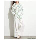 鮮度を高めるストライプ柄コットンプルオーバーシャツ レディース ファッション | Sawa a la mode | 詳細画像12
