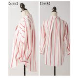 鮮度を高めるストライプ柄コットンプルオーバーシャツ レディース ファッション | Sawa a la mode | 詳細画像22