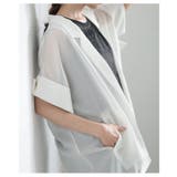 トレンド重ねるメッシュテーラードジャケット レディース ファッション | Sawa a la mode | 詳細画像4