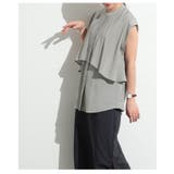 ヒトクセで華やぐティアード風ノースリーブブラウス レディース ファッション | Sawa a la mode | 詳細画像10