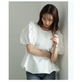 フリルパフスリーブバルーンブラウス レディース ファッション | Sawa a la mode | 詳細画像16