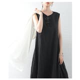 エアリーなシフォンドッキングノースリーブワンピース レディース ファッション | Sawa a la mode | 詳細画像2