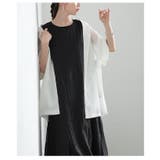 エアリーなシフォンドッキングノースリーブワンピース レディース ファッション | Sawa a la mode | 詳細画像10