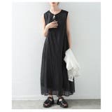 エアリーなシフォンドッキングノースリーブワンピース レディース ファッション | Sawa a la mode | 詳細画像11