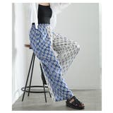 高見えするエスニック風プリントワイドパンツ レディース ファッション | Sawa a la mode | 詳細画像2