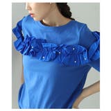パールの粒が降り注ぐ高見えデコルテフリルトップス レディース ファッション | Sawa a la mode | 詳細画像6